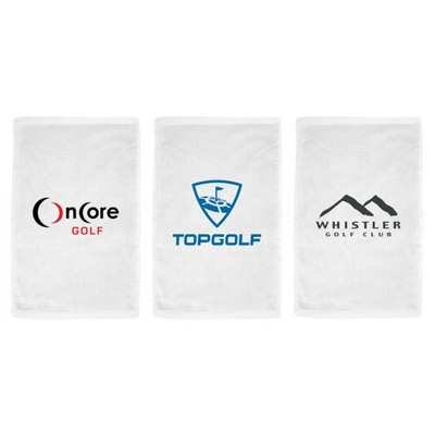 Turkish Signature Midweight White Golf Towel